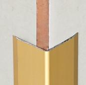 SALAG Utólagos 25x25 Mm Eloxált Alumínium Sarokvédő Profilok Matt Ezüst/ Matt Titán