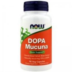 NOW Dopa Mucuna - DOPA Mucuna - 90 capsule - ACUM ALIMENTE, NF3092
