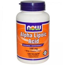 NOW Acid alfa-lipoic 100 mg. - Acid alfa lipoic - 120 capsule - ACUM ALIMENTE, NF3041