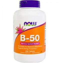 NOW Vitamina B-50 - Vitamina B-50 - 250 comprimate - ACUM ALIMENTE, NF0428