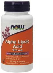 NOW Acid alfa-lipoic 100 mg. - Acid alfa lipoic - 60 capsule - ACUM ALIMENTE, NF3040