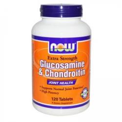 NOW Glucozamină și condroitină - Glucozamină și condroitină 750/600 mg. - 120 comprimate - ACUM ALIMENTE, NF3243