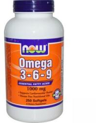 NOW Omega 3-6-9 1000 mg. - Omega 3-6-9 - 250 drajeuri - ACUM ALIMENTE, NF1837
