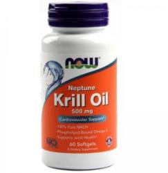 NOW Ulei de aripi 500 mg. - Ulei de Krill Neptun - 60 drajeuri - ACUM ALIMENTE, NF1625