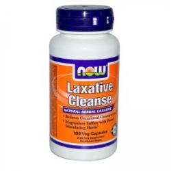 NOW Laxative Cleanse - Laxative Cleanse - 100 capsule - ACUM ALIMENTE, NF2480