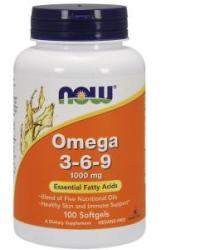 NOW Omega 3-6-9 1000 mg. - Omega 3-6-9 - 100 drajeuri - ACUM ALIMENTE, NF1835