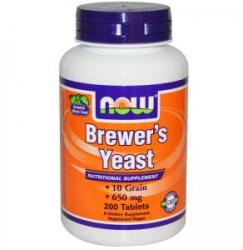 NOW Drojdia de bere 650 mg. - BREWERS YEAST - 200 comprimate - ACUM ALIMENTE, NF2410 (NF2410)