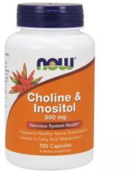 NOW Colină și Inozitol - Colină și Inozitol 500 mg. - 100 capsule - ACUM ALIMENTE, NF0470
