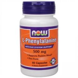 NOW Fenilalanină 500 mg. - L-fenilalanină - 60 capsule - ACUM ALIMENTE, NF0130