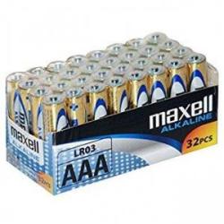 Maxell Baterii alcaline MAXELL LR03 1, 5V AAA 32 buc. pachet, ML-BA-LR03-32PK