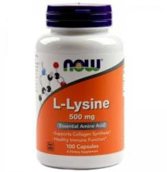 NOW L-lizină 500 mg. - Lizină - 100 comprimate - ACUM ALIMENTE, NF0100