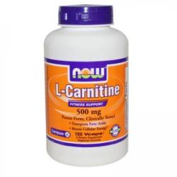 NOW L-carnitină - L-carnitină 500 mg. - 180 capsule - ACUM ALIMENTE, NF0073