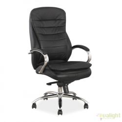 SIGNAL MEBLE Q-154 real leather black OBRQ154CS