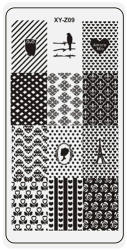 Körömnyomda lemez 6x12 cm méretű -XY-Z09
