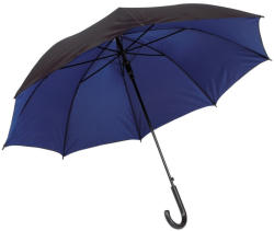Everestus Umbrela 103 cm, maner curbat, automata, Everestus, 20IAN628, Negru, Albastru, Metal, Poliester (EVE02-56-0103070)