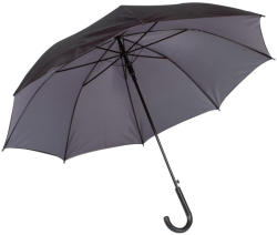 Everestus Umbrela 103 cm, maner curbat, automata, Everestus, 20IAN630, Negru, Gri, Metal, Poliester (EVE02-56-0103075)