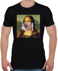 printfashion Nyalókázó Mona - Férfi póló - Fekete (2871834)