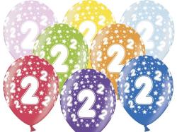 PartyDeco Balon cu numărul 2 aniversar