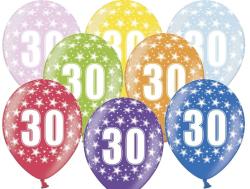 PartyDeco Balon cu numărul 30 aniversar