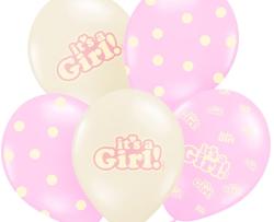 PartyDeco Balon pastel Este fetiţă