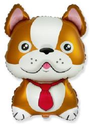 BP Balon din folie - Buldog francez (maro)