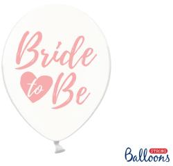 PartyDeco Balon - Transparent cu scris roz Bride to Be