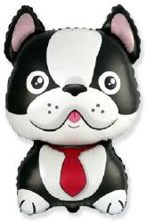 BP Balon din folie - Buldog francez (negru)