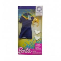 Mattel Barbie Olympics 2020 Rochie Albastru Inchis GHX86 Papusa Barbie