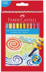 Faber-Castell Creioane colorate cerate retractabile Faber-Castell 24 culori (FC120004)