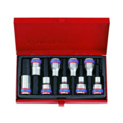 King Tony 1/2" hatszög bitfej készlet 80mm 9 részes (4120PR) (4120PR) - hardtools