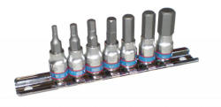 King Tony 1/4 " hexbitkészlet sínen 7 részes (2127PR) (2127PR) - hardtools