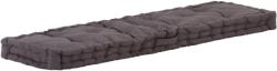 vidaXL Pernă podea canapea din paleți antracit 120 x 40 x 7 cm bumbac (48675) - vidaxl