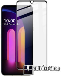 IMAK LG V60 ThinQ 5G, IMAK üvegfólia, 9H, Full cover, Fekete