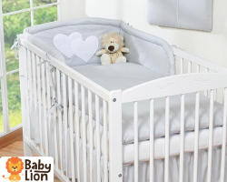 BabyLion 3 részes ágyneműhuzat szett - HH - Szürke - babylion