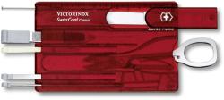 Victorinox Card multifunctional VICTORINOX 0.7100. T Swiss Card, rosu transparent (AGC.0.7100.T)