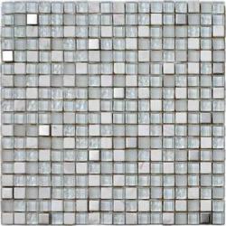 INTERMATEX Mozaic alb din sticla si marmura Lagos Glacier 30x30 cm (IMTX-Lagos Glacier)