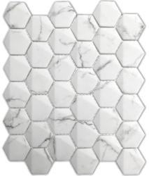 INTERMATEX Mozaic alb din sticla Urban Statuario 26 x 30 cm (IMTX-Urban Statuario)