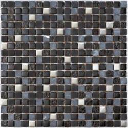 INTERMATEX Mozaic negru din sticla si marmura Lagos Night 30x30 cm (IMTX-Lagos Night)
