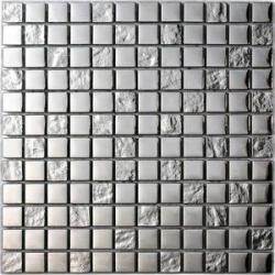 INTERMATEX Mozaic gri argintiu din sticla Elegance Luxury Silver 30x30 cm (IMTX-Elegance Luxury Silver)