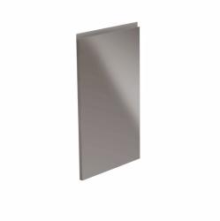 TEMPO KONDELA Uşă pentru maşina de spălat vase, alb/gri HG extra lucios, 44, 6x71, 3, AURORA