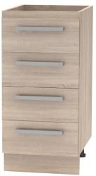 TEMPO KONDELA Cabinet inferior cu 4 sertare, stejar sonoma, NOVA PLUS NOPL-055-0S