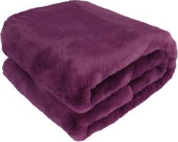 TEMPO KONDELA Pătură de blană, violet, 150x180, RABITA NEW TYP 6