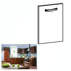TEMPO KONDELA Uşă pentru maşina de spălat vase încorporată, 59, 6x71, 3, nuc Milano, SICILIA