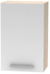 TEMPO KONDELA Cabinet superior 45 1DV, stejar sonoma/alb, NOVA PLUS NOPL-024-OH