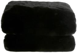 TEMPO KONDELA Pătură de blană, neagră, 150x170, RABITA TIPUL 1 Patura