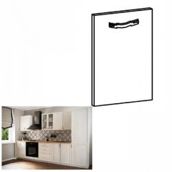TEMPO KONDELA Uşă pentru maşina de spălat vase încorporată, 44, 6x71, 3, pin Andersen, SICILIA