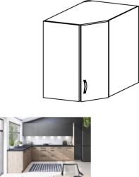 TEMPO KONDELA Dulap superior, stejar artizanal / gri mat, LANGEN G60N