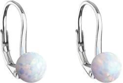 Swarovski elements argint agățat cercei 11242.1 cu alb sintetic opal