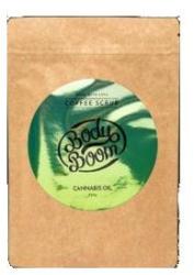 BodyBoom Scrub de cafea cu cânepă pentru corp - BodyBoom Cannabis Oil Coffee Scrub 30 g