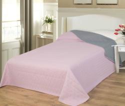 Naturtex ágytakaró Emily microfiber rózsaszín-szürke 235x250cm (76538) - otthonkomfort